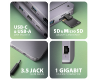 Axagon USB 12 in1 10Gbps, 3x USB-A, USB-C, HDMI, DP, RJ-45, M. - 1185557 - zdjęcie 6